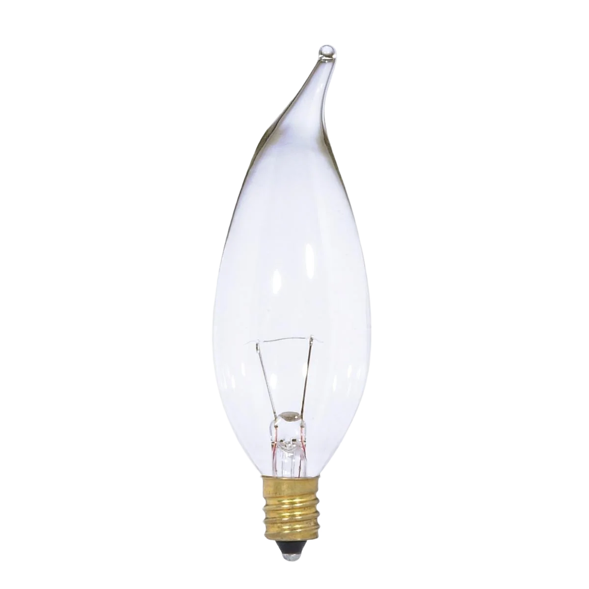 Artisan Satco 25 Watt CA10 Incandescent Clear Candelabra Light Bulb Expertly Made