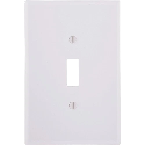 Top-Quality Leviton 1-Gang White Plastic Oversized Toggle Switch Wall Plate First-Class