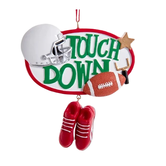 Effective Kurt S. Adler Personalized Football Touchdown Ornament Genuine