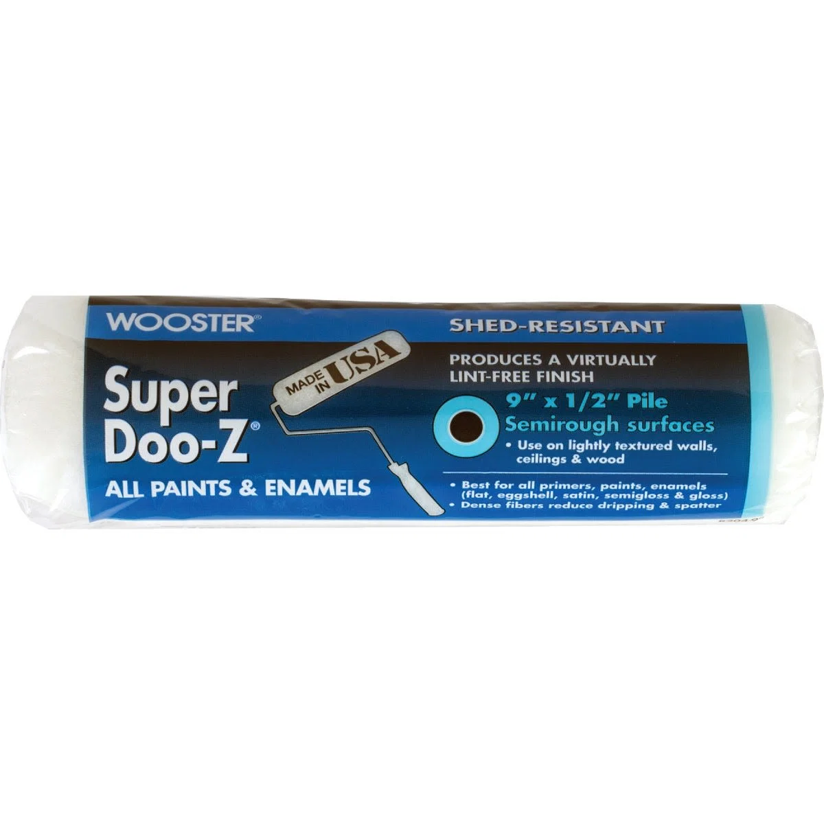 Dependable Wooster Super DOO-Z Woven Fabric Roller Cover 9 x 1 2 in. Organic