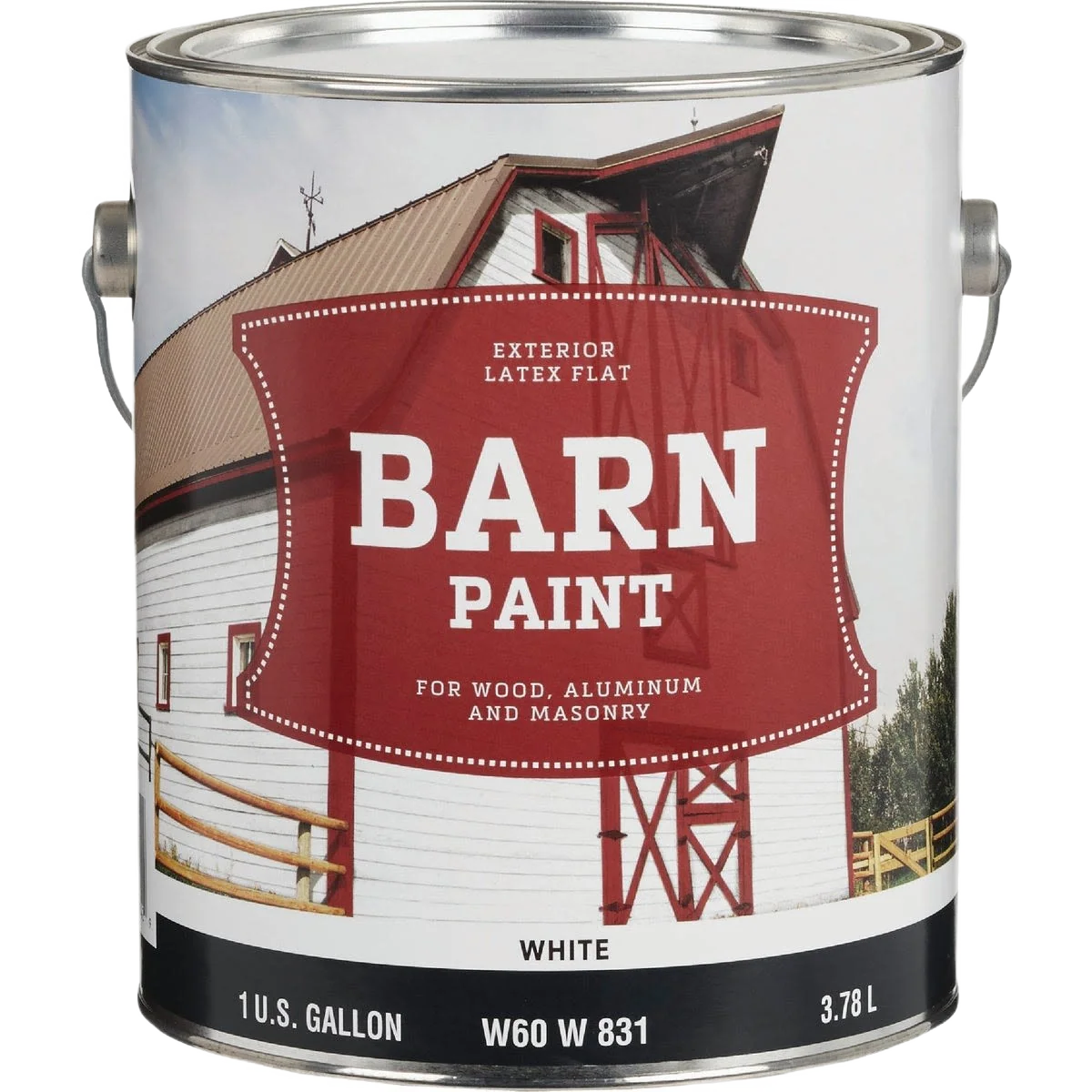 Trusted Do it White Exterior Latex Flat Barn Paint Gallon Healthy