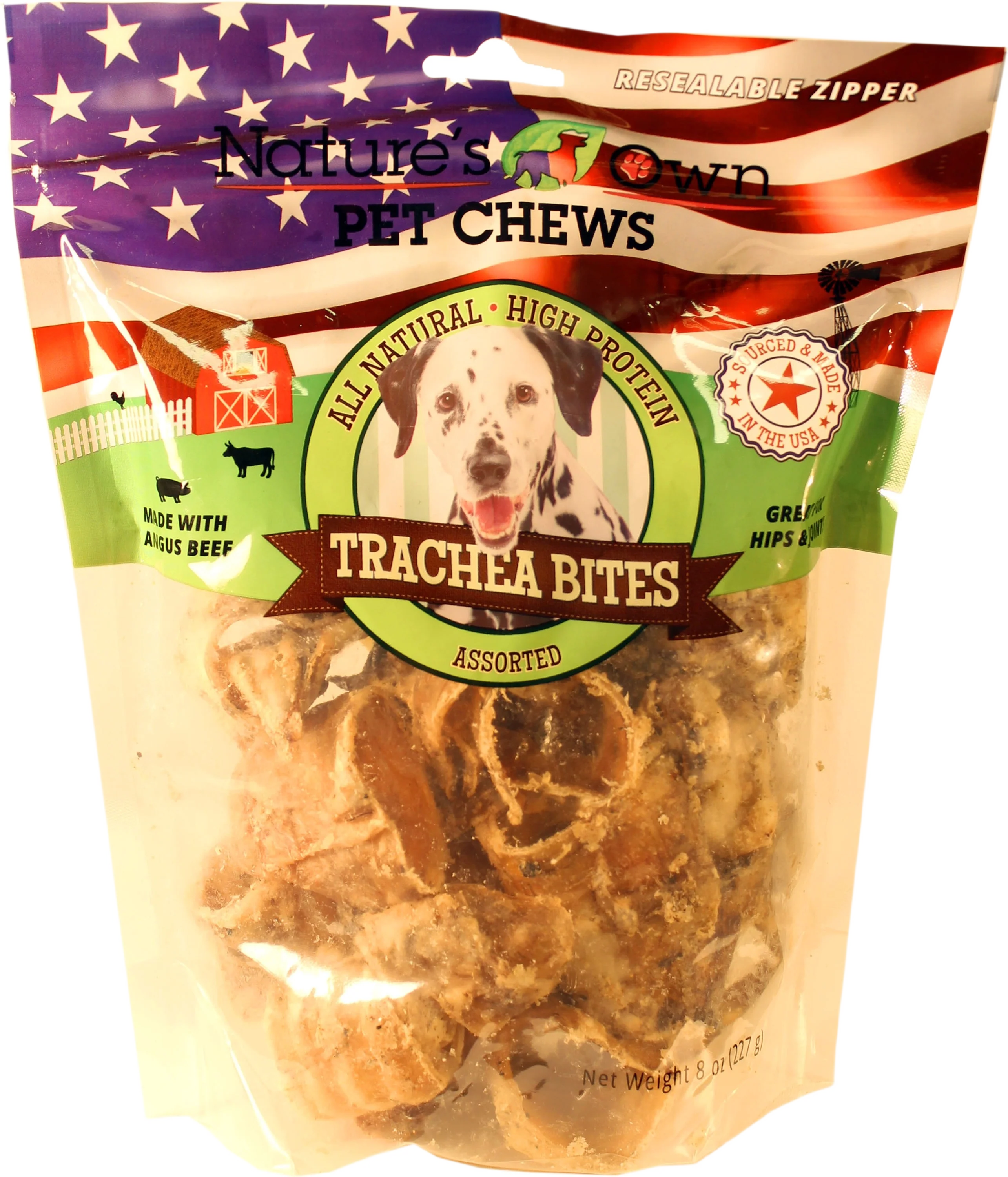 Eco-Friendly Nature’s Own Trachea Bites Natural Dog Treat 8 oz. Verified