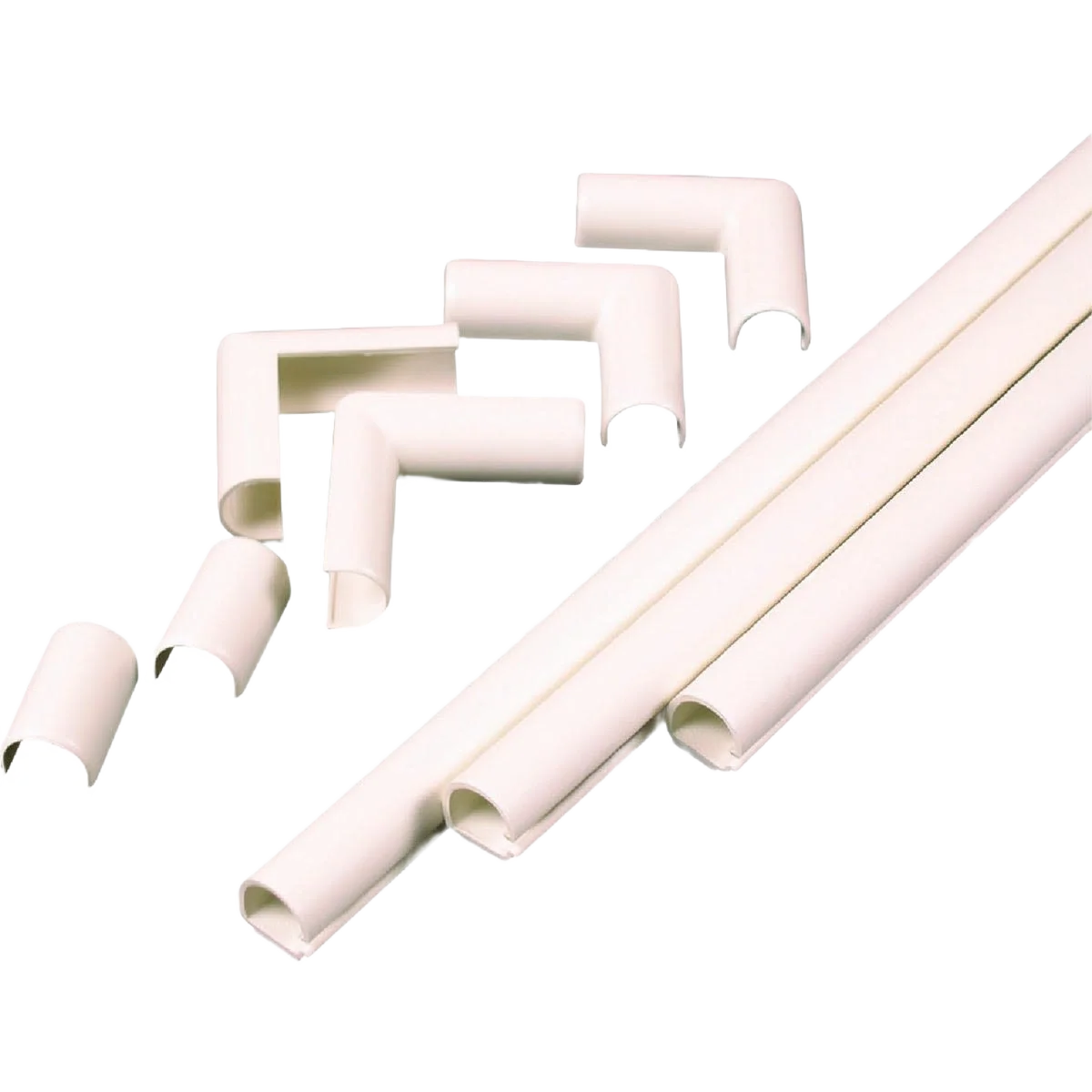 Refined Wiremold CordMate 1 2 x 3′ Ivory Cord Channel Kit Soft
