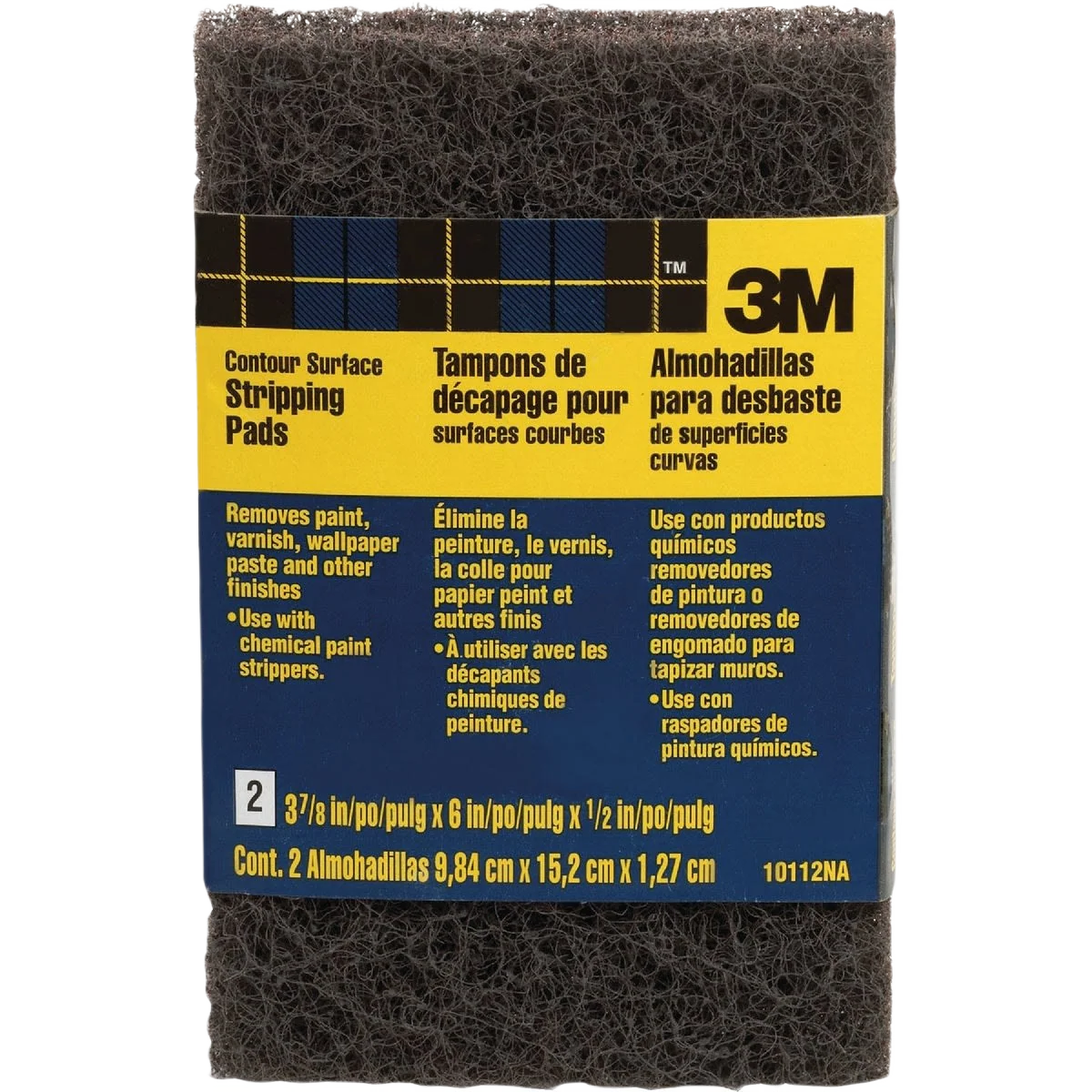 Reliable 3M Heavy-Duty Paint Stripping Pads 3-7 8 in. x 6 in. 2-Pack Fine Crafted