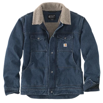 Artisan Carhartt 2XL Beech Denim Sherpa-Lined Relaxed Fit Jacket Original