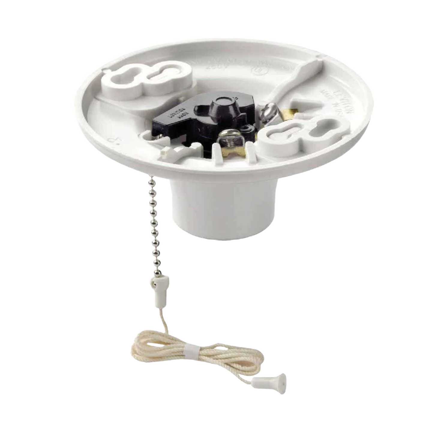 Recyclable Leviton White Plastic 2-Piece Incandescent Lampholder User-Friendly