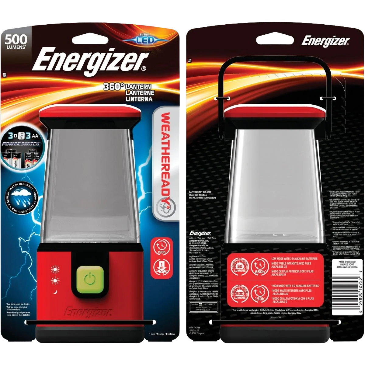 Practical Energizer Weatheready LED Area Light Lantern Premium Material