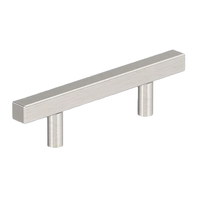 Recyclable Amerock Bar Pulls Square 3 Center-to-Center Satin Nickel Cabinet Pull Selected