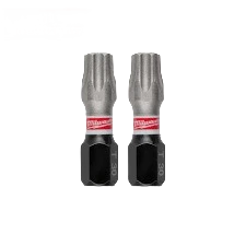 Fine Milwaukee SHOCKWAVE™ Impact Duty 1 TORX® T30 Insert Bits 2 PK Secure