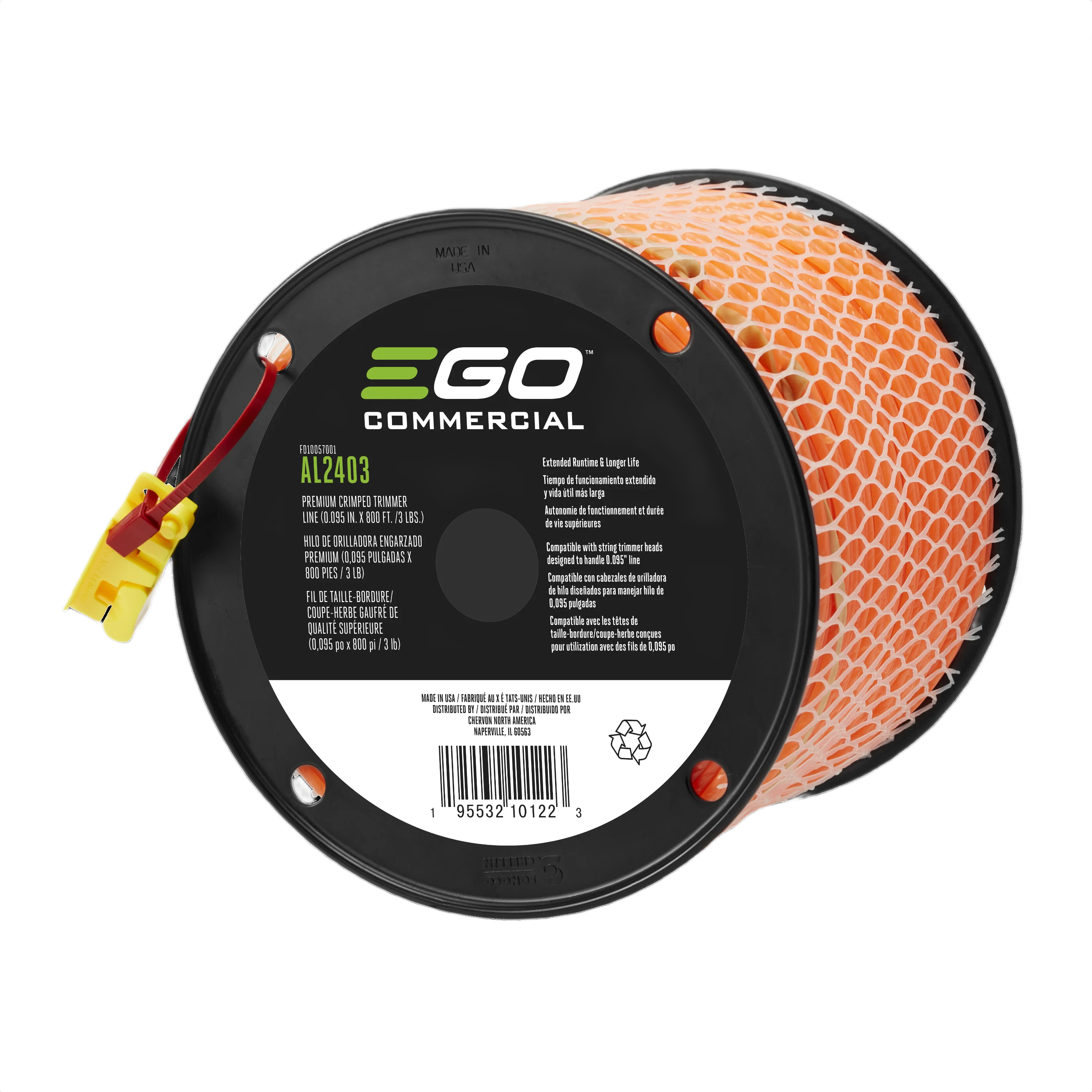 Enhanced EGO Commercial Premium Crimped Trimmer Line 0.095 in. X 800 ft 3 lb Fine Crafted