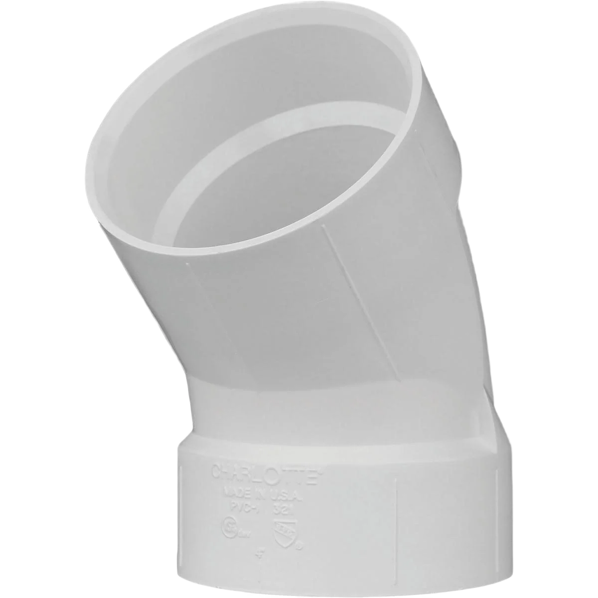 Proven Charlotte Pipe 4 In. 45 Deg. DWV Short Radius PVC Elbow Stylish