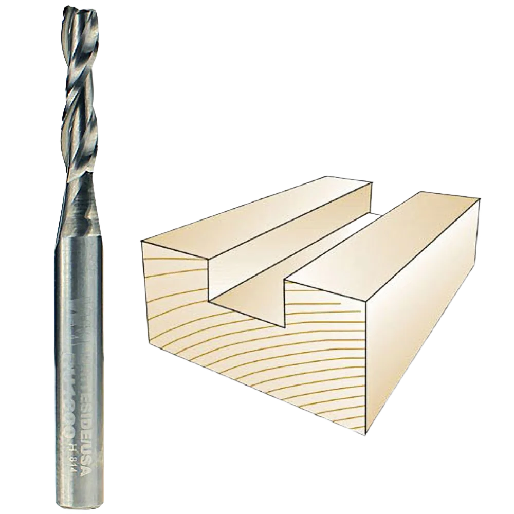 Sophisticated Whiteside Spiral Upcut Bit 1 4 in. SH x 3 16 in. CD x 3 4 in. CL Verified