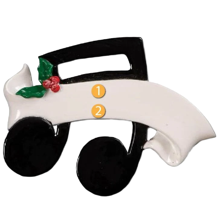 Long-Lasting PolarX Personalized Musical Note Ornament Trendy