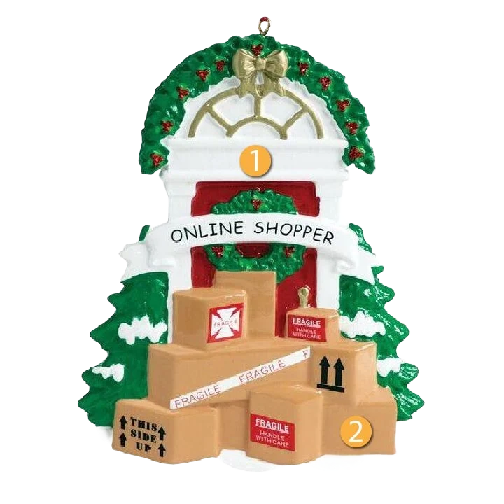 Proven Rudolph Me Personalized Shopper Ornament Minimalist