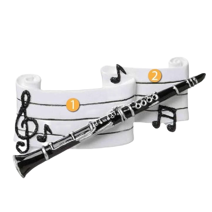 Verified PolarX Personalized Clarinet Ornament Next-Generation