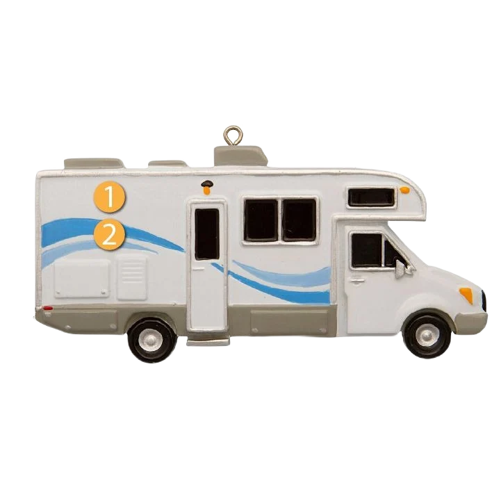 Environmentally Friendly PolarX Personalized Windstream Camper Ornament Original Design