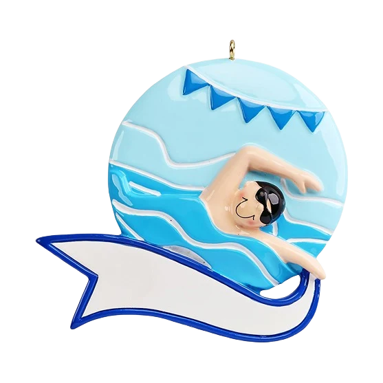 Selected Rudolph Me Personalized Swimmer Boy Ornament Excellent