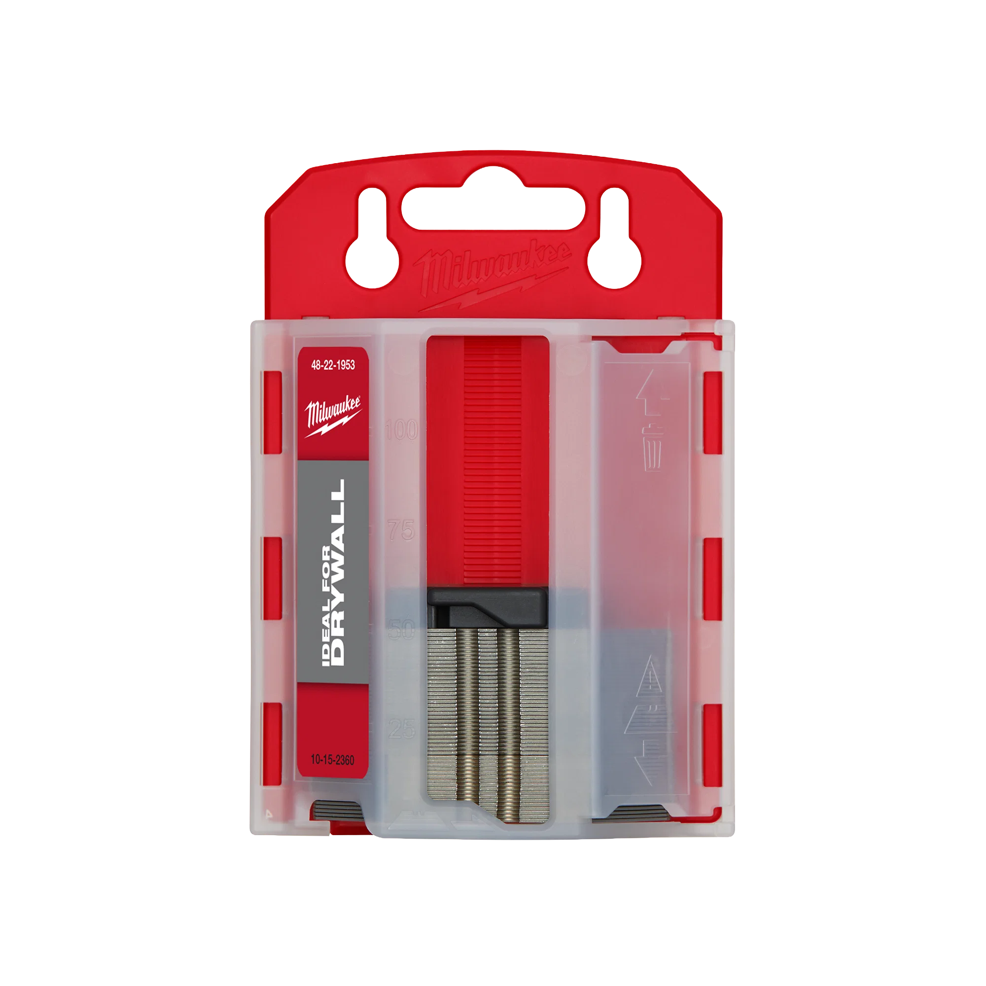 Exceptional Milwaukee 50 PC Drywall Utility Knife Blades w Dispenser Elegant