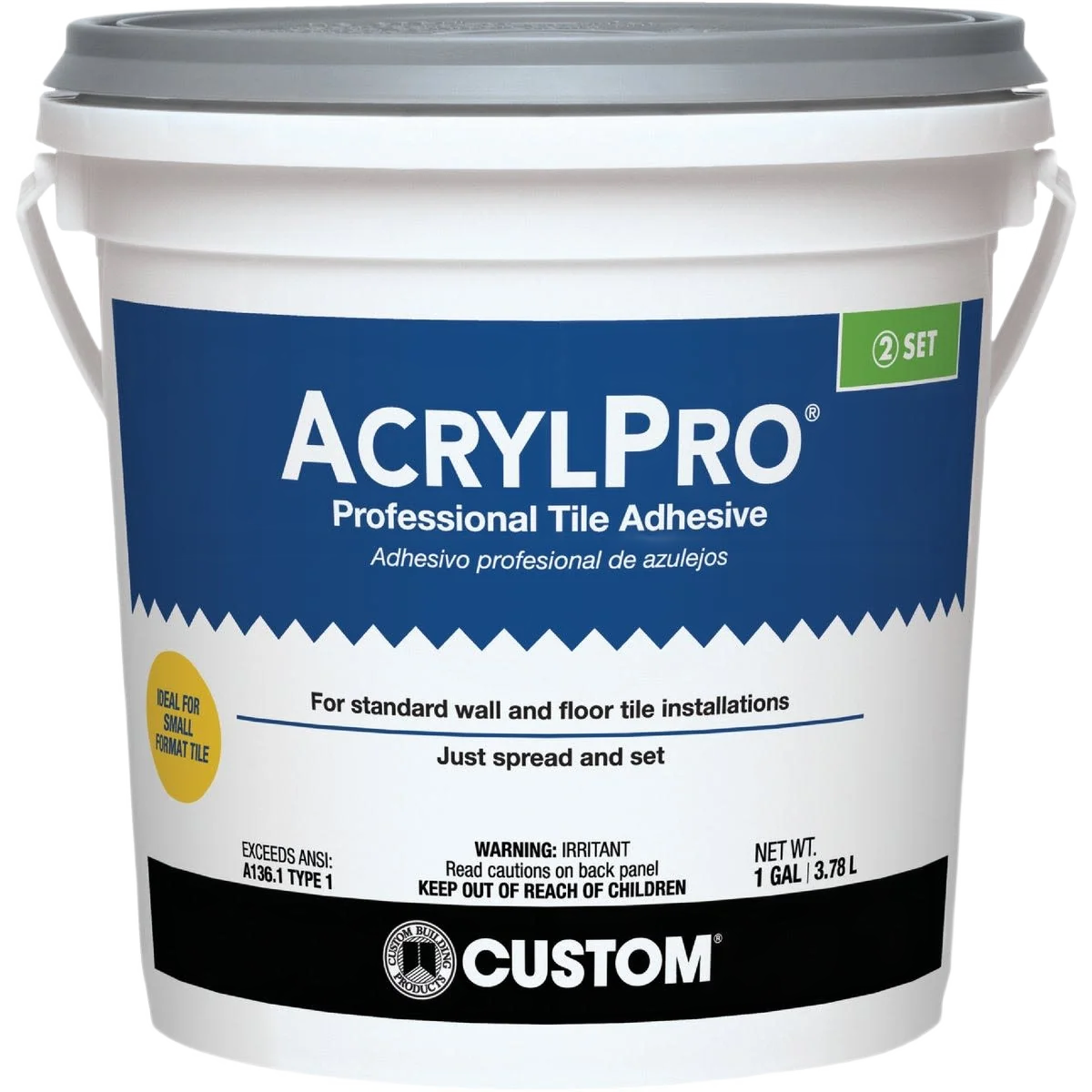 Selected AcrylPro Ceramic Tile Mastic 1 gal. Relaxed