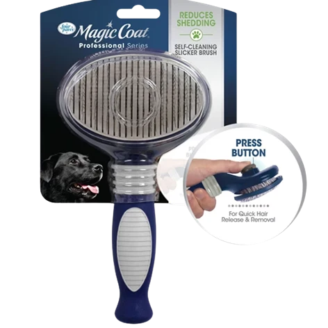 Functional Four Paws Self-Cleaning Slicker Brush Original Design