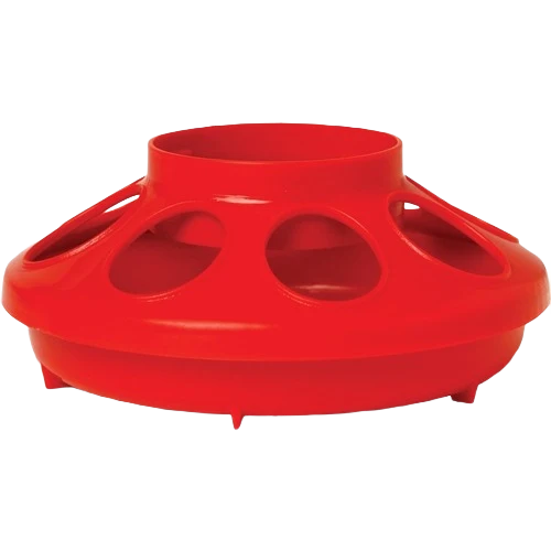 Fine Crafted Little Giant 1-qt Red Feeder Base for Poultry Lightweight
