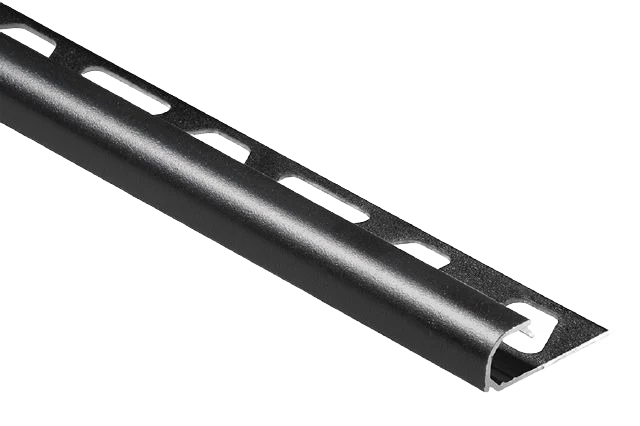 Carefully Designed Schluter Matte Black RONDEC Bullnose Aluminum Trim 3 8 x 8′ 2.5 Healthy