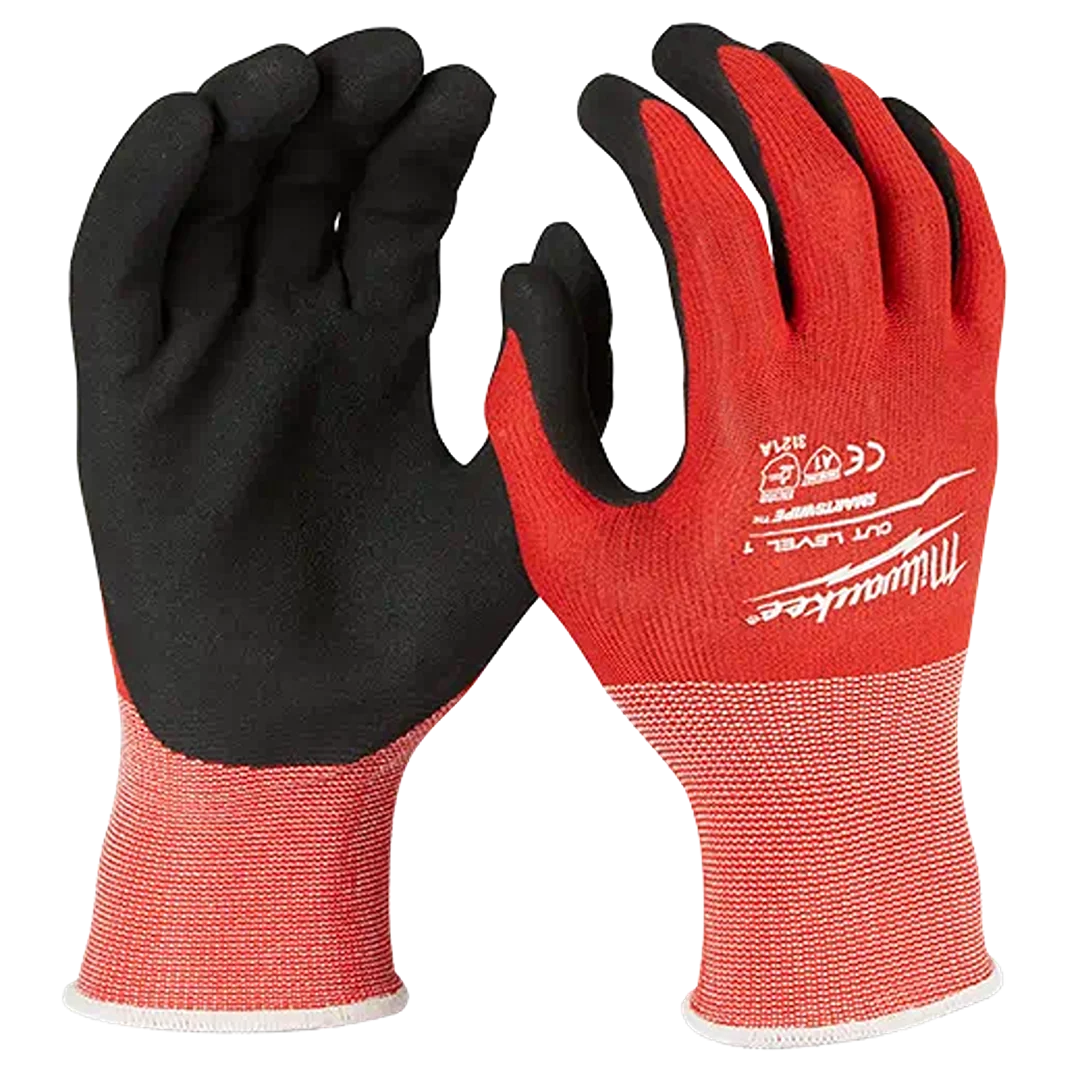 Dependable Milwaukee Cut Level 1 Nitrile Dipped Gloves – M Powerful
