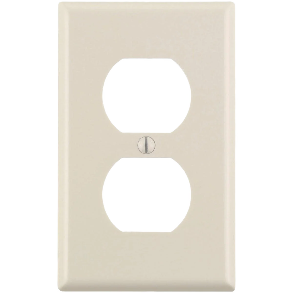 Original Design Leviton 1-Gang Smooth Plastic Outlet Wall Plate Light Almond 10-Pack Official