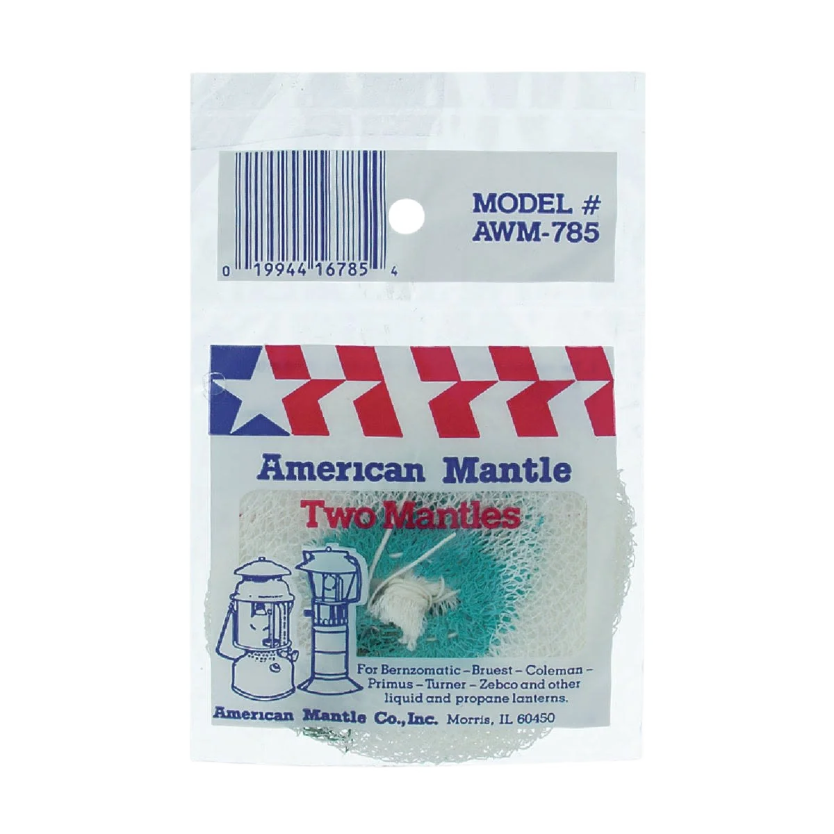 Fine Crafted American Mantle Single Soft Tie Lantern Mantles 2-Pack Traditional