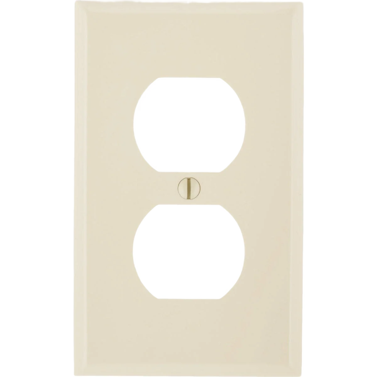 Green Leviton Commercial 1-Gang Ivory Outlet Wall Plate Sophisticated