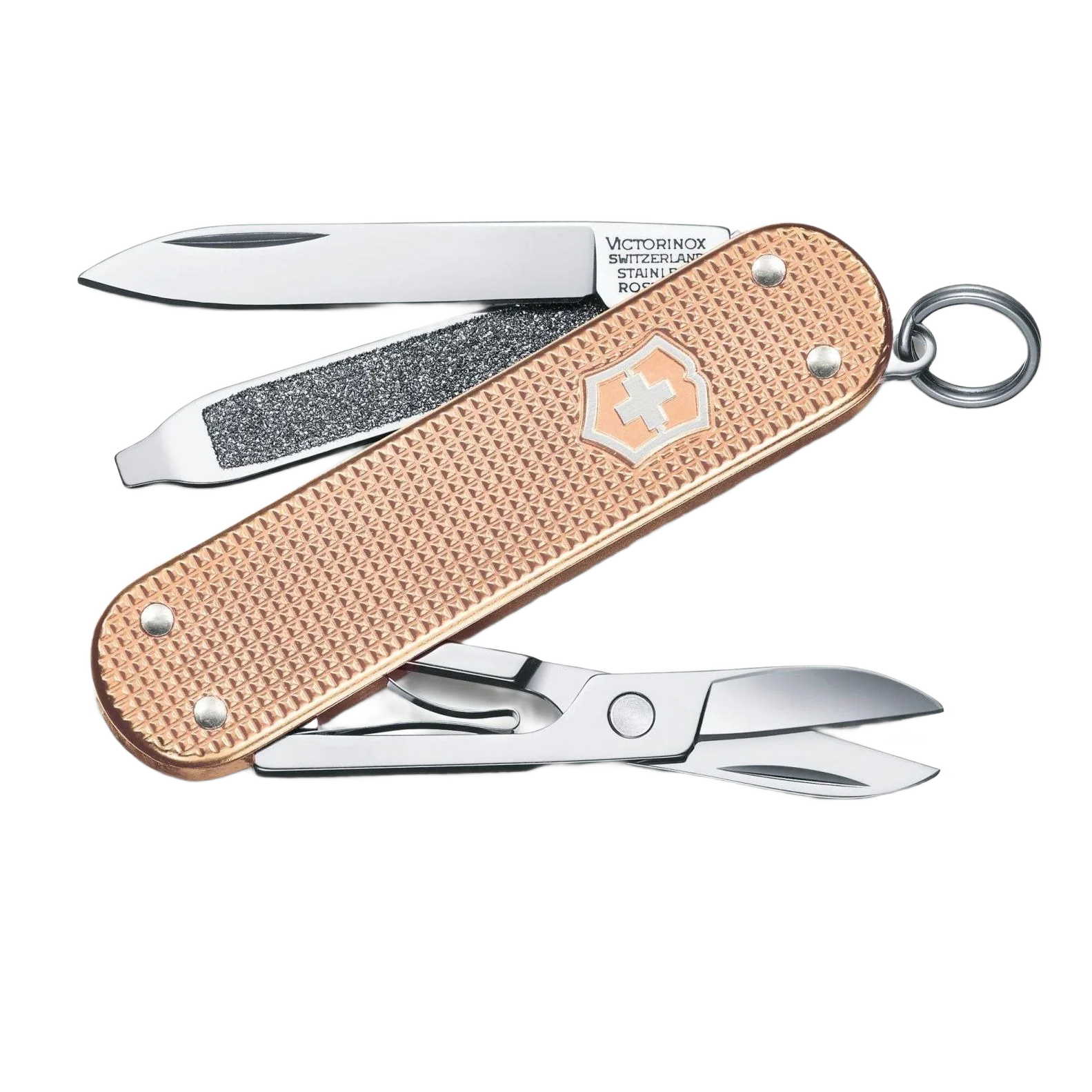 Trendy Victorinox Swiss Army Classic Alox Pocket Knife Fresh Peach Excellent