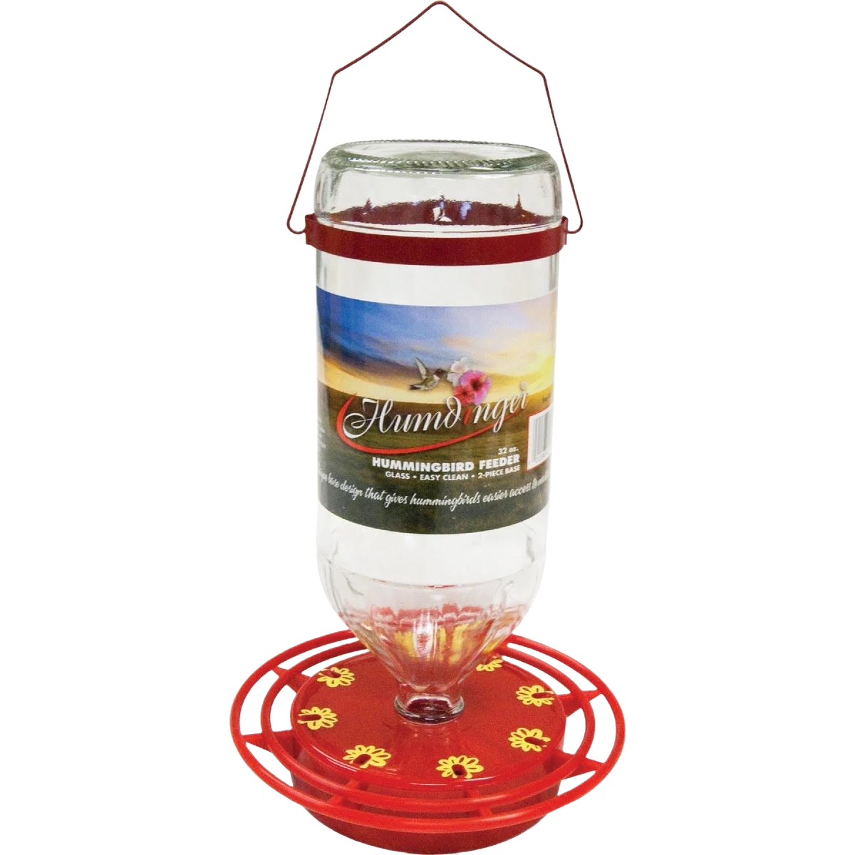 High-Quality Humdinger Glass Hummingbird Feeder 32 oz. Smart