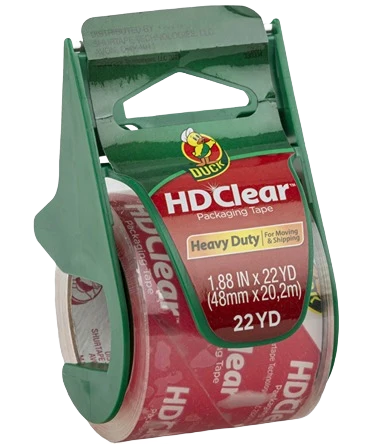 Elegant Shurtape Brands Duck HD Clear Heavy Duty Packing Tape with Dispenser 1.88 X 22.2 yd Proven