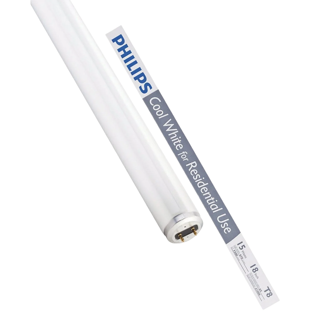Dependable Philips 15 Watt T8 Medium Bi-Pin Fluorescent Tube Light Bulb Specialty
