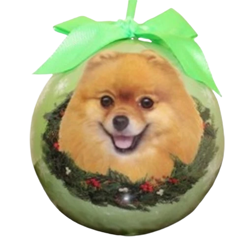 Modern E S Pets Pomeranian Christmas Ball Ornament Optimized