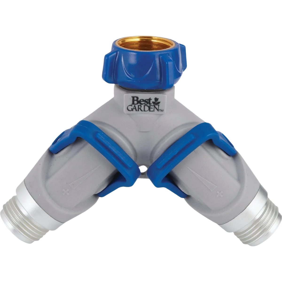 User-Friendly Garden Plastic Dual Y-Hose Shutoff Connector 5 8 in. Trendy