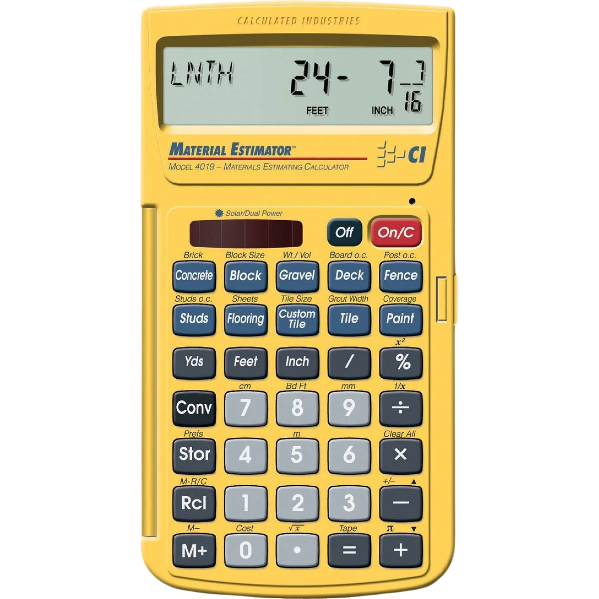 Casual Calculated Industries Material Estimator Project Calculator Sustainable