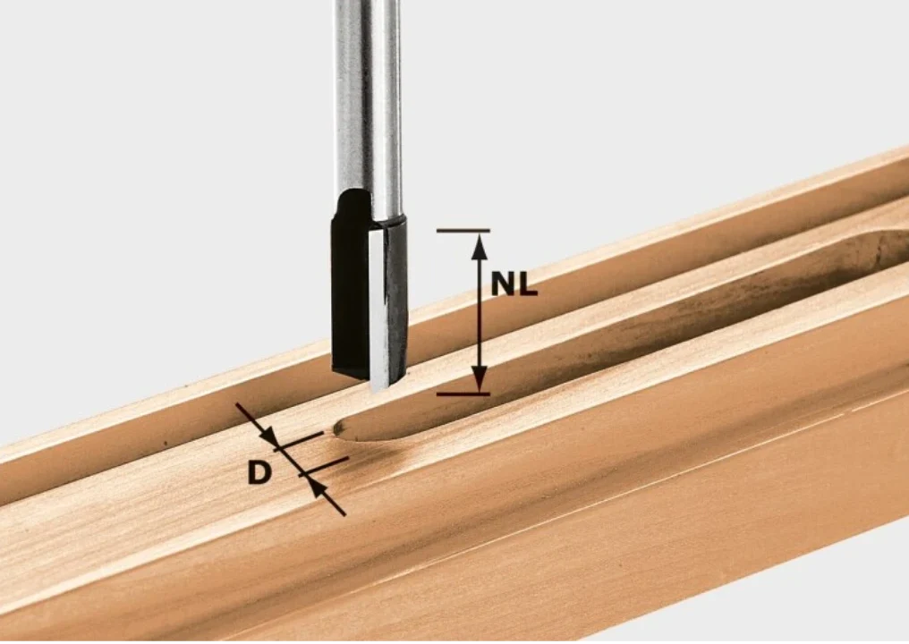 Enhanced Festool 490960 Straight Mortise Router Bit HW S8 D10 25 Lightweight