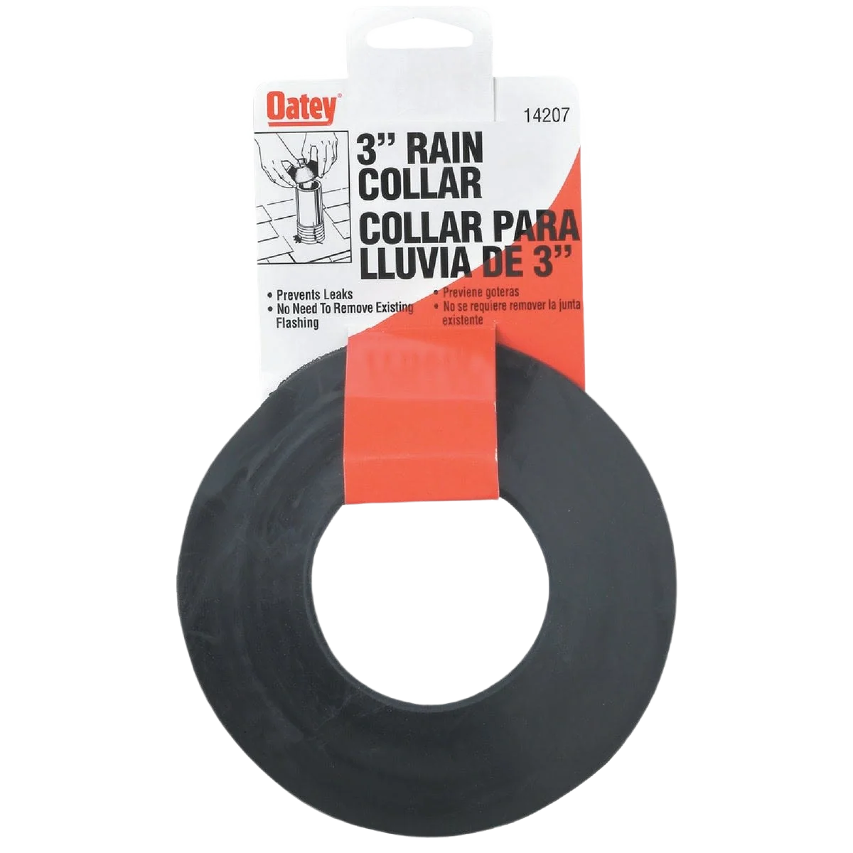 Genuine Oatey 3 In. Rain Rubber Collar Authentic
