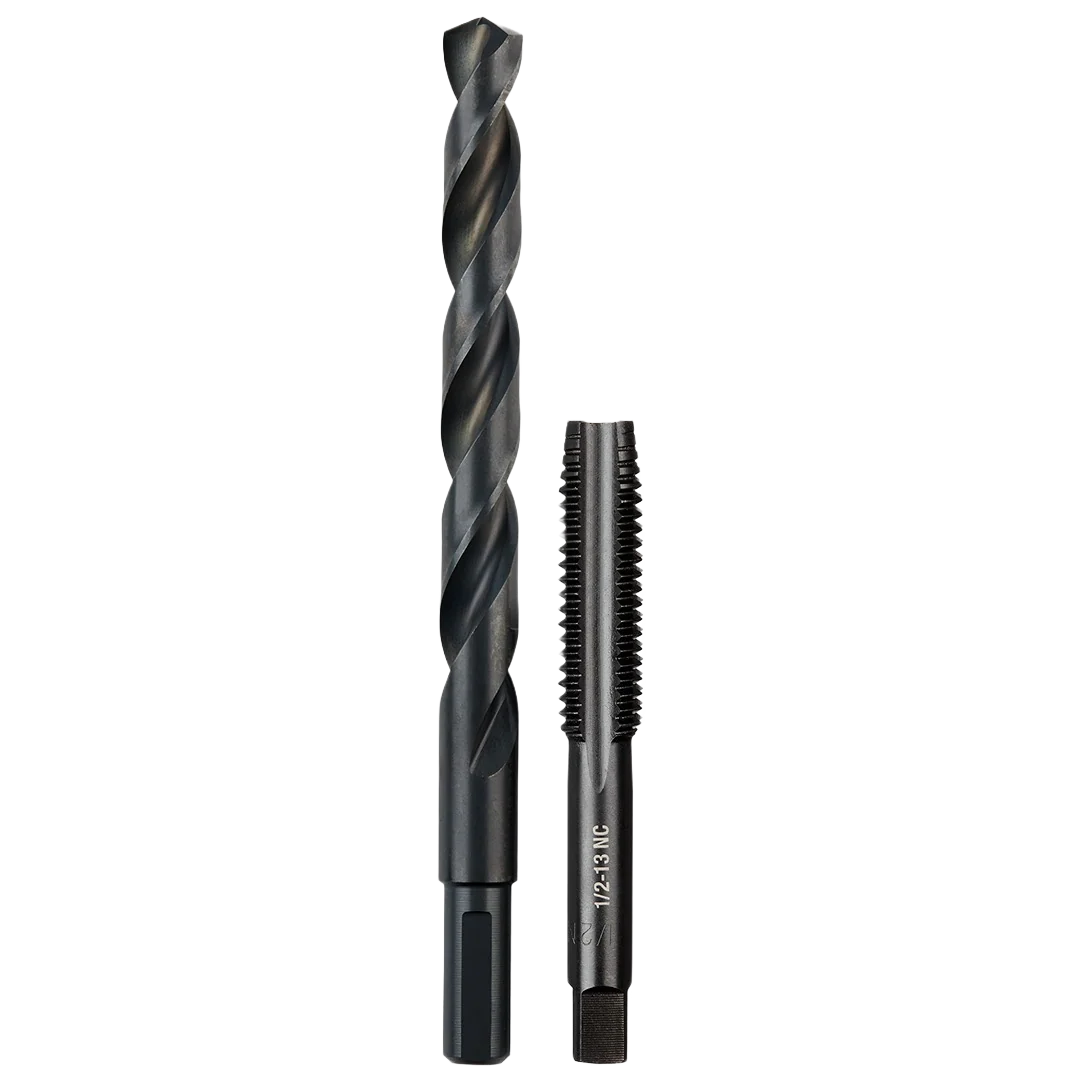 Expertly Made Milwaukee 1 2 -13 SAE Straight Flute Plug Tap and Drill Bit Sets Recyclable
