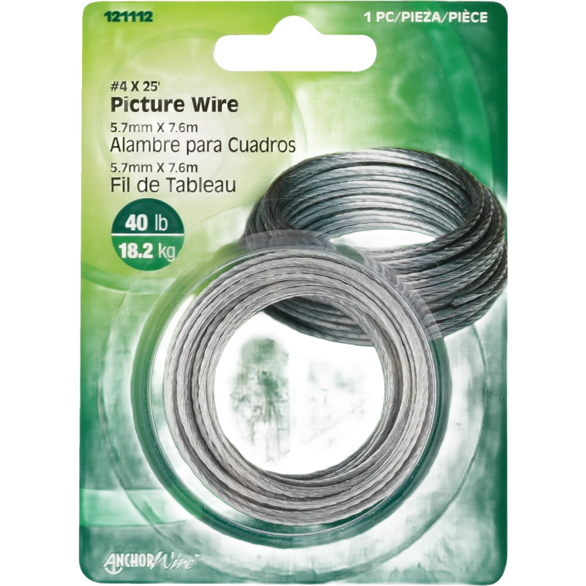 Fast Hillman 40 Lb. Capacity 25 Ft. Picture Wire Environmentally Friendly