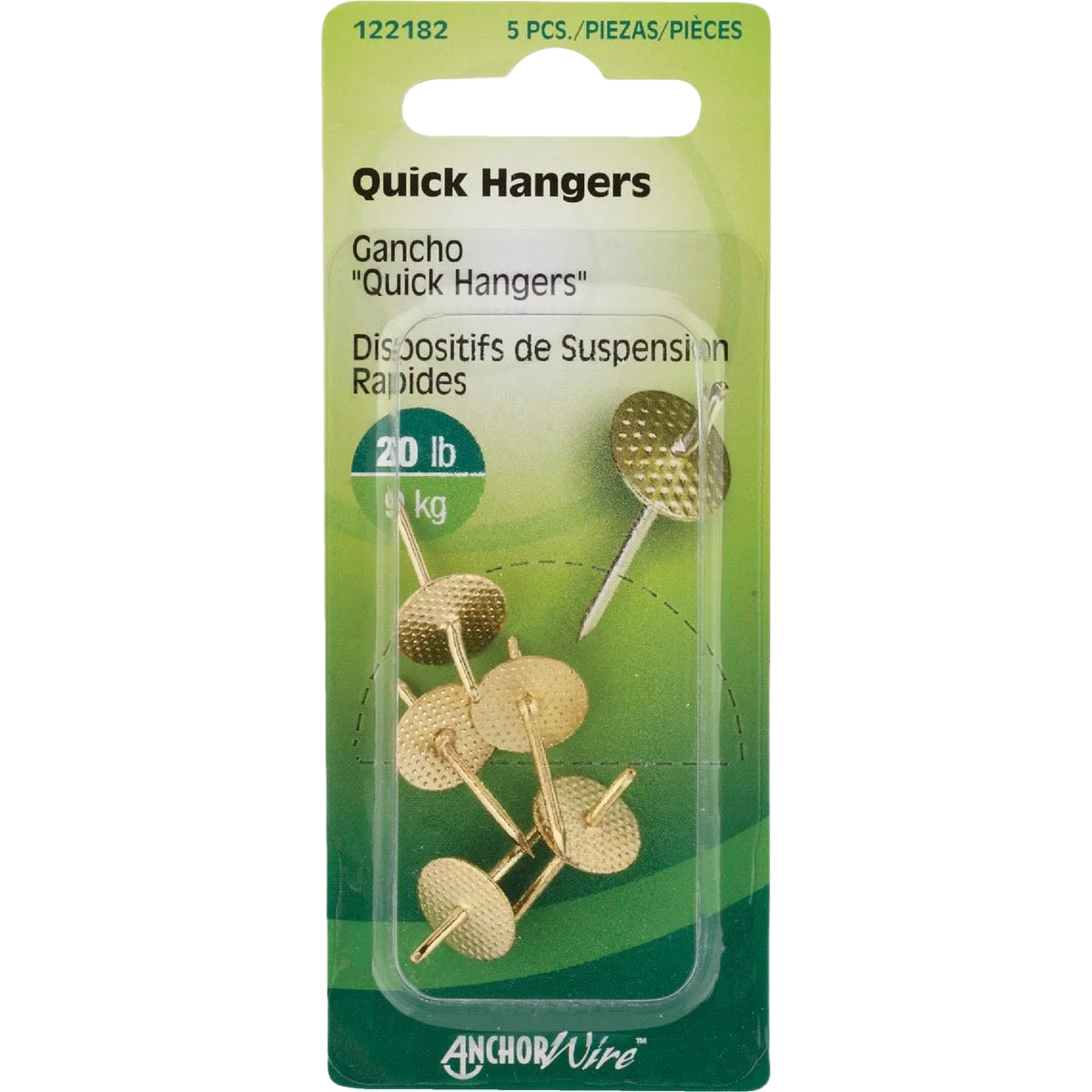 Fashionable Hillman Anchor Wire E-Z Hanger 20 Lb. Capacity 5-Count Responsible