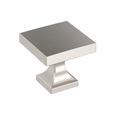 Modern Amerock Pedestal 1-1 16 Length Satin Nickel Cabinet Knob Crafted