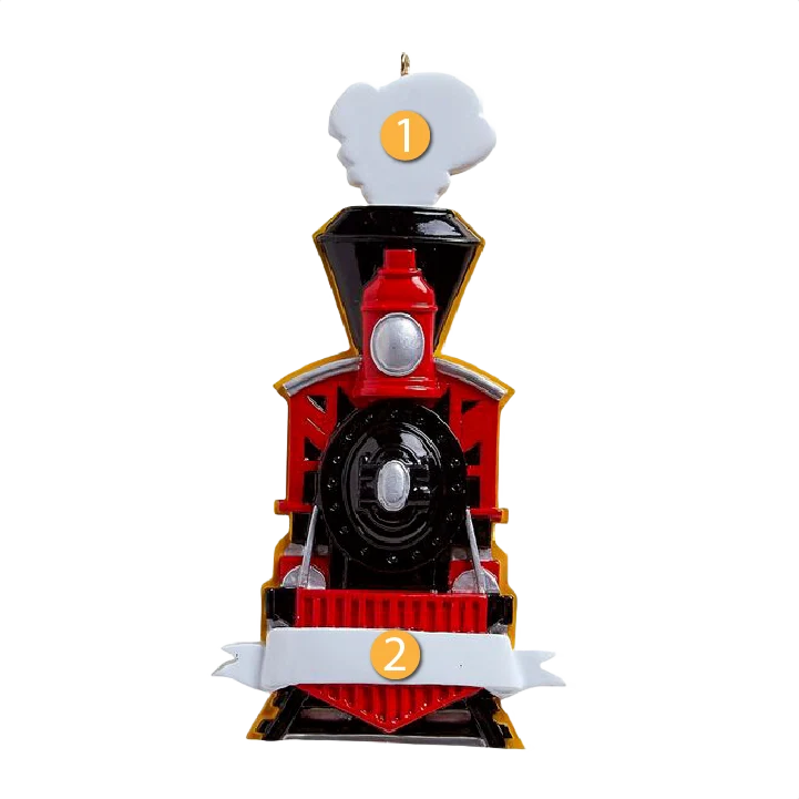 Trendy Rudolph Me Personalized Train Coming Ornament Excellent