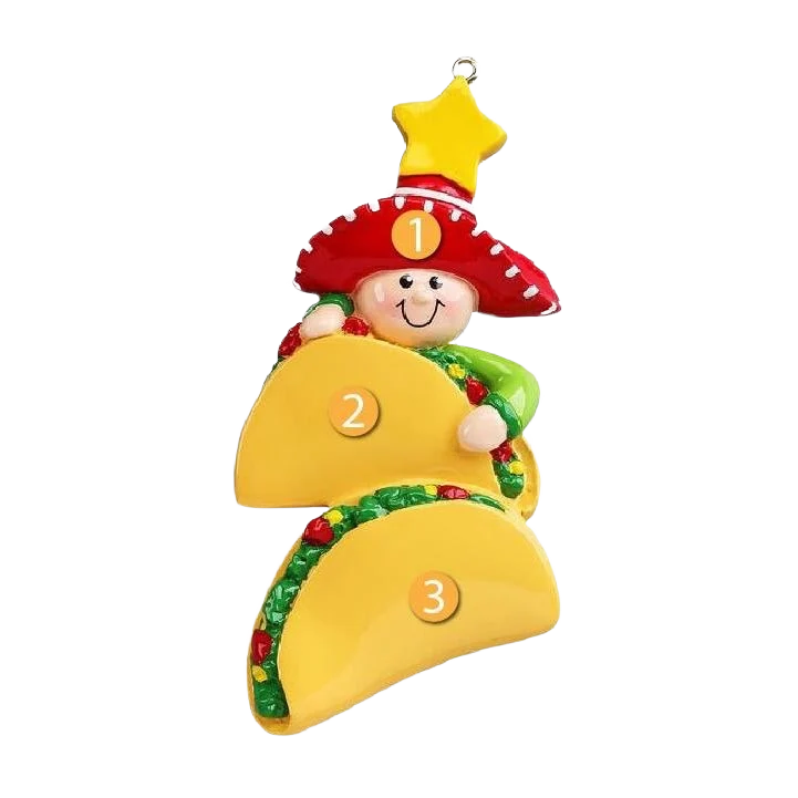 Clean Rudolph Me Personalized Taco Lover Ornament Carefully Designed