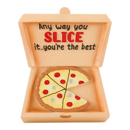 Traditional PolarX Personalized Pizza Box Ornament Outstanding