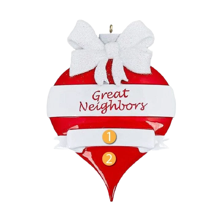 Natural Rudolph Me Personalized Great Neighbors Ornament Contemporary