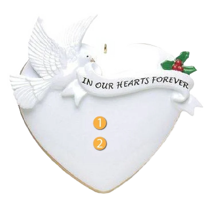 Expertly Made Rudolph Me Personalized In Our Hearts Ornament Reusable
