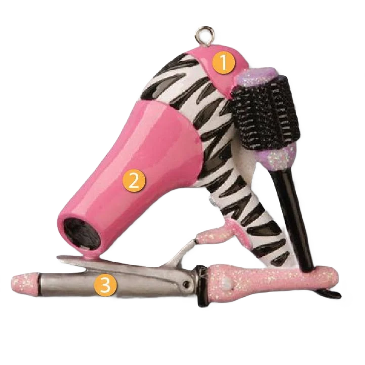 Elegant PolarX Personalized Blow-Dryer Ornament Luxury