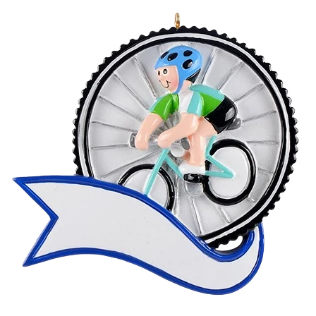 Consistent Rudolph Me Personalized Cycling Boy Ornament Fine Crafted